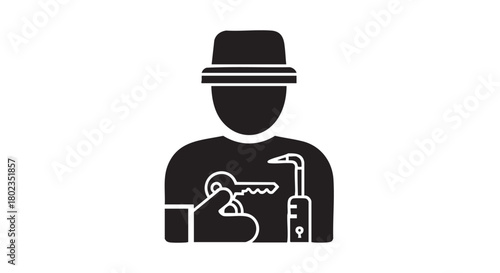 Locksmith Icon Unlocking Solutions, Security and Key Services, Professional Assistance