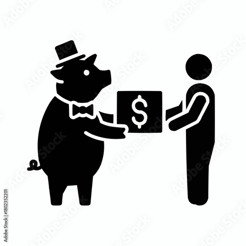 Capitalist pig giving money to human: Unethical business practices and wealth transfer