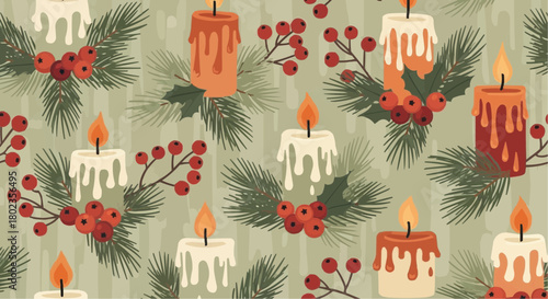 christmas decoration with candles