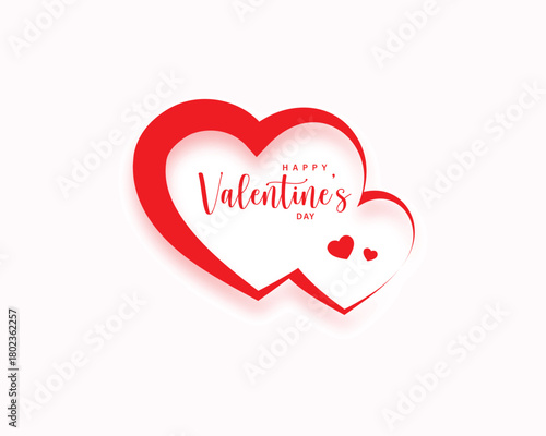 simple happy valentines day celebration background design