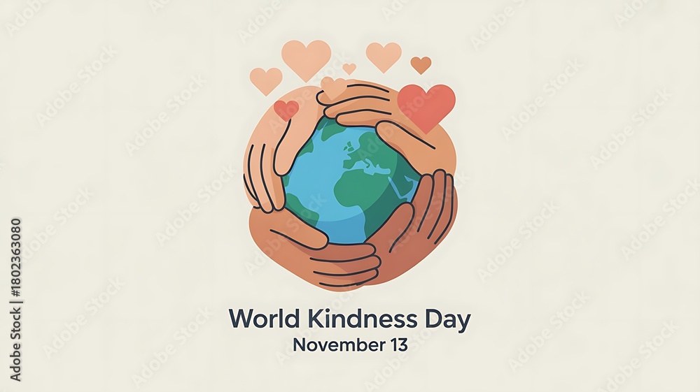 Obraz premium World Kindness Day Illustration