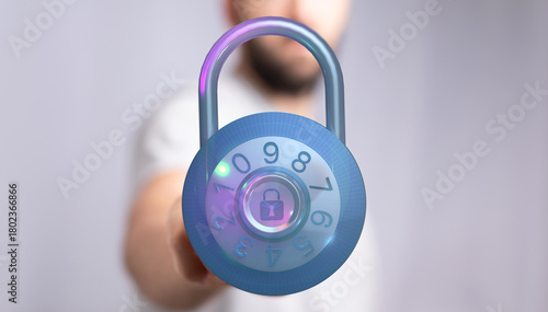Image depicting a person pr...