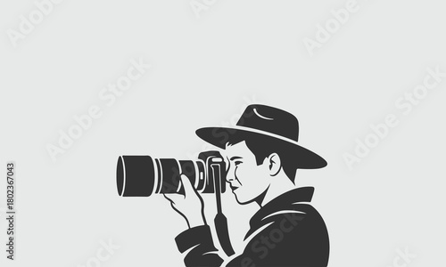 photographer with camera