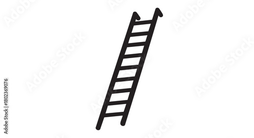 Black silhouette of a siege ladder
