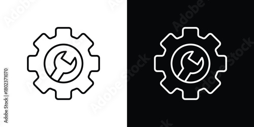 Project Development icon. Editable stroke. thin line outline concept vector.