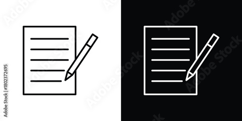 Register icon. Editable stroke. thin line outline concept vector.