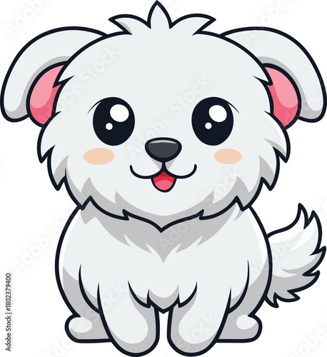  cartoon puppy with big eyes ready for playtime and cuddles perfect pet