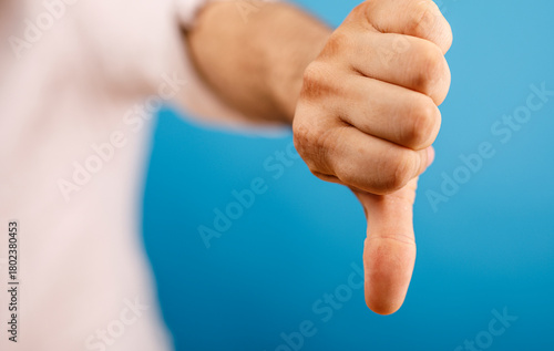 A close-up shot of a hand g...