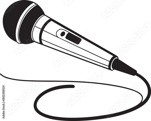 illustration of a microphone