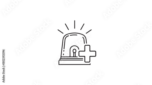 Security and business internet protection symbol: padlock and key icon vector illustration