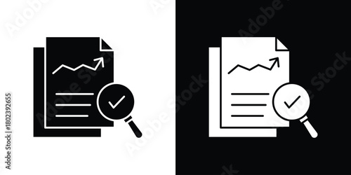 Analytics report icon Isolated. icon for logo, graphic design and more.