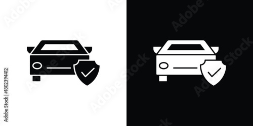 Auto insurance icon Isolated. icon for logo, graphic design and more.