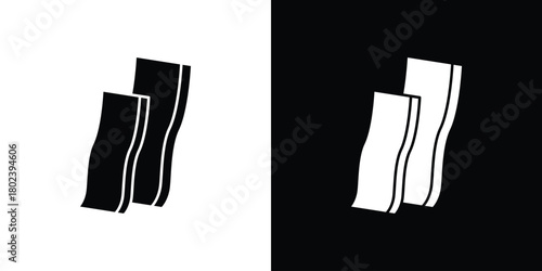 Bacon icon Isolated. icon for logo, graphic design and more.