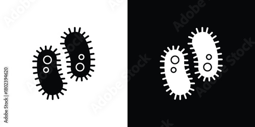 Bacteria icon Isolated. icon for logo, graphic design and more.