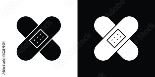 Band aid icon Isolated. icon for logo, graphic design and more.