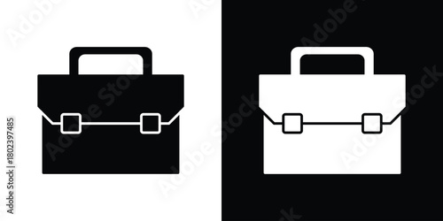 Briefcase icon Isolated. icon for logo, graphic design and more.