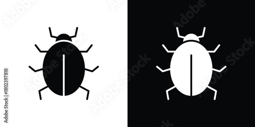 Bug icon Isolated. icon for logo, graphic design and more.