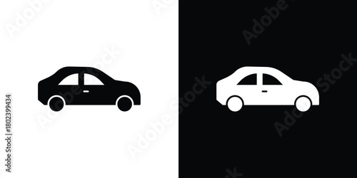 Car icon Isolated. icon for logo, graphic design and more.