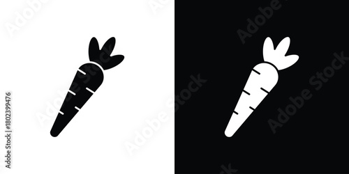 Carrot icon Isolated. icon for logo, graphic design and more.