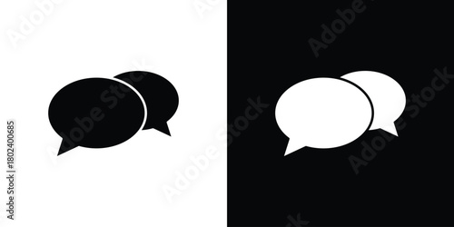 Chat bubble icon Isolated. icon for logo, graphic design and more.