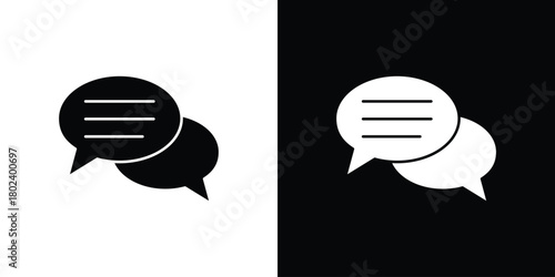 Chat icon Isolated. icon for logo, graphic design and more.