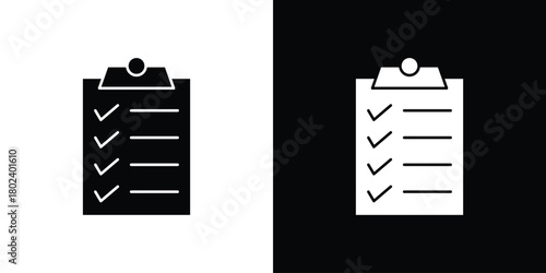 Clipboard icon Isolated. icon for logo, graphic design and more.