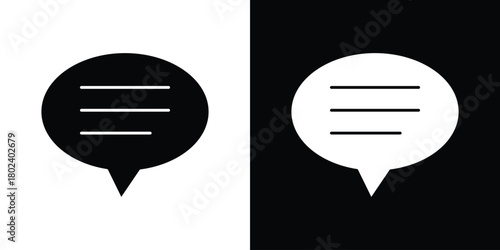 Comments icon Isolated. icon for logo, graphic design and more.