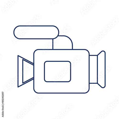 Simple black photo camera icon vector illustration for technology and web design
