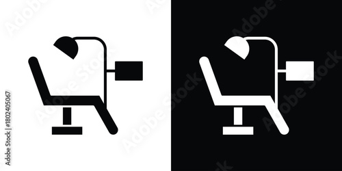 Dentist chair icon Isolated. icon for logo, graphic design and more.