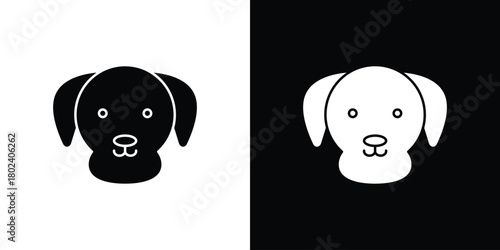 Dog icon Isolated. icon for logo, graphic design and more.