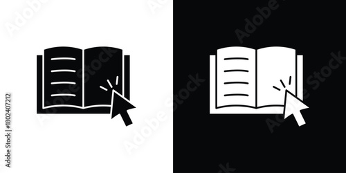 E-book icon Isolated. icon for logo, graphic design and more.