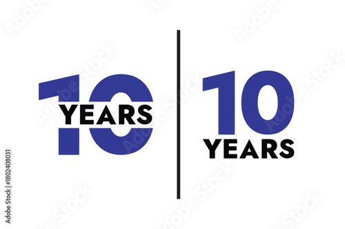 Celebrate a decade of success with this stunning 10 year anniversary design for your business milestonet