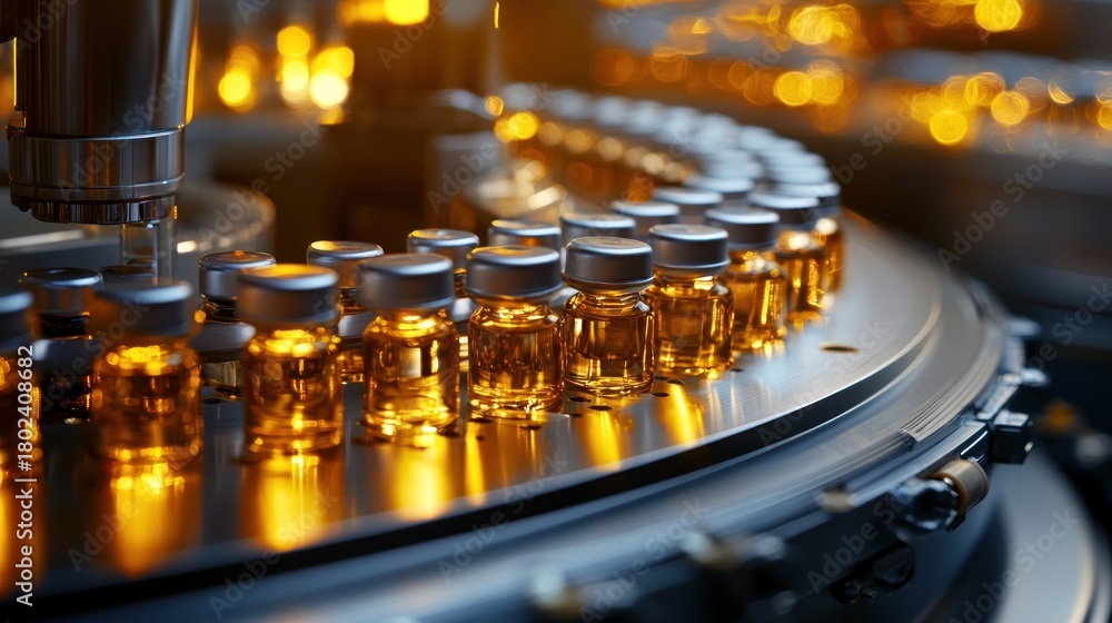 Fototapeta premium Pharmaceutical production line