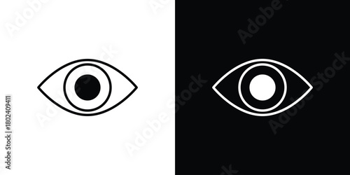 Eye icon Isolated. icon for logo, graphic design and more.