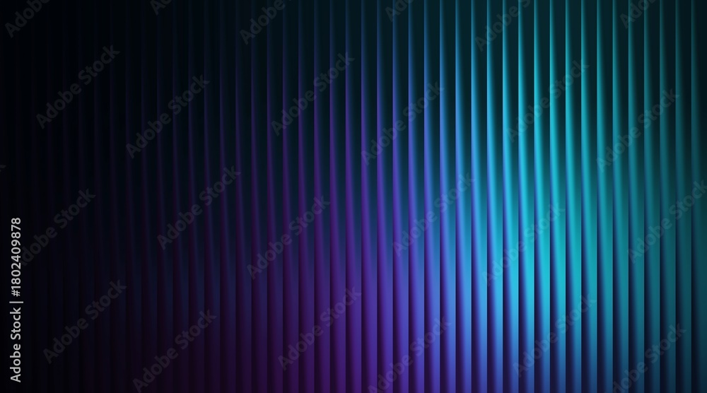 Fototapeta premium Abstract background with vertical lines and gradient of blue and purple colors