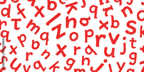 pattern of alphabet A to Z sketch drawing (artwork 2)