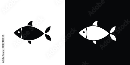 Fish icon Isolated. icon for logo, graphic design and more.