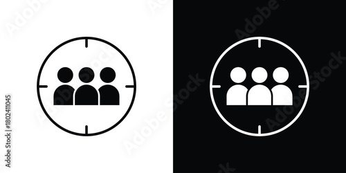 Focus group icon Isolated. icon for logo, graphic design and more.