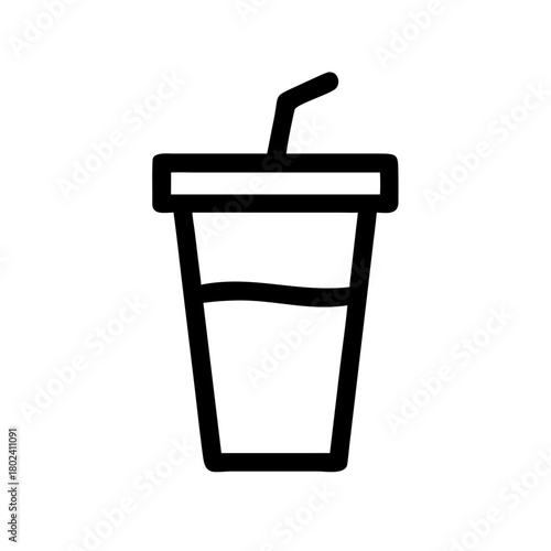 vector illustration of a glass