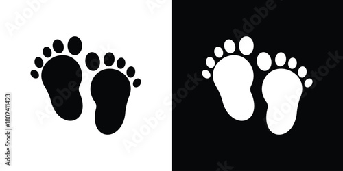 Footprint icon Isolated. icon for logo, graphic design and more.