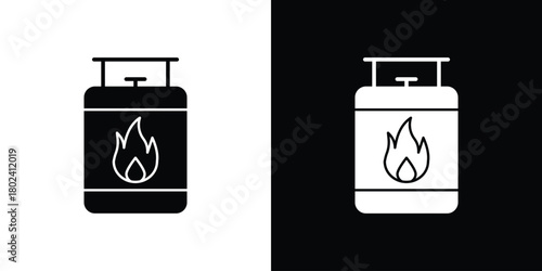Gas cylinders icon Isolated. icon for logo, graphic design and more.