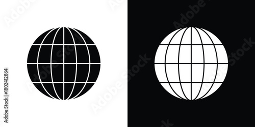 Globe icon Isolated. icon for logo, graphic design and more.