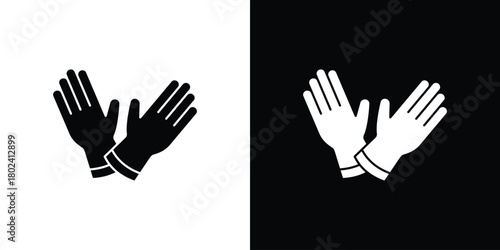 Glove icon Isolated. icon for logo, graphic design and more.