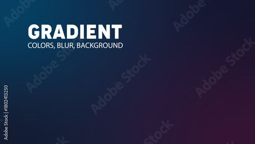 Dark Blue Purple Gradient Blur Abstract Background