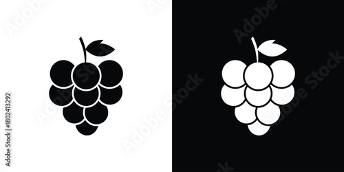 Grapes icon Isolated. icon for logo, graphic design and more.