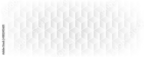 Abstract cube hexagon shape background. Vector banner design. Hexagons pattern.