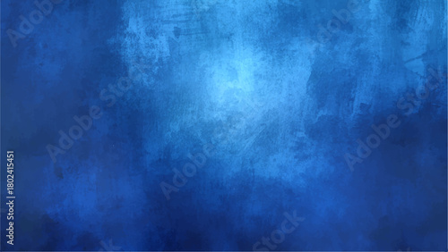 Dark Sapphire Blue Grunge Texture Background with  Moody, Distressed Wall Surface with Subtle Spotlight Effect. Cyberpunk, Movie Poster, or Dramatic Digital Overlay.