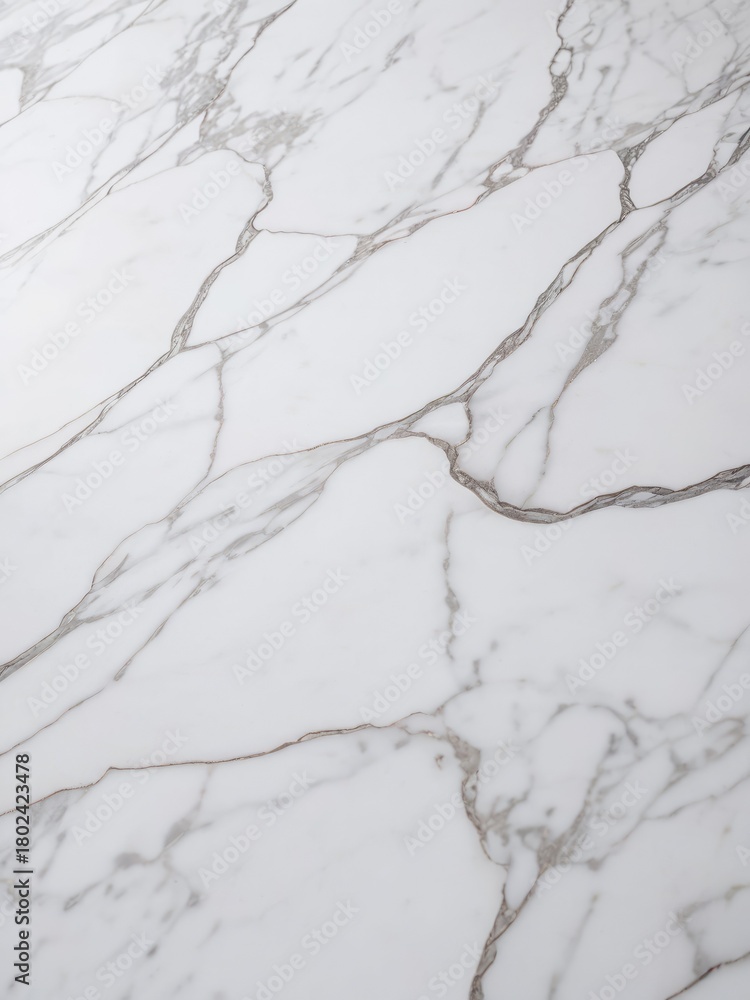 Fototapeta premium Minimal white marble surface with soft light shadows