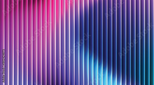 Glass gradient texture with blue and pink color ripple pattern and smooth light distortion. Wavy abstract flow, futuristic blur effect. Vector illustration