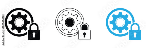 Secure technology solutions for your business with these professional system management icons offering data protection and reliable security measures